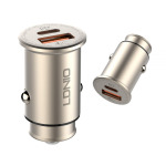 c9b14cb9bf5fe416bb58451910b41474 Auto punjac LDNIO C506Q PD, QC4+, 30W gold USB Lightning