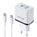 38d5393c4027a4b4a628b69727c172a4 Kucni punjac KONFULON C32D+DC15 PD 20W sa Type C na Type C kablom