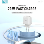 e9f35bf5f75a263fc3886ecb5dc89e10 Kucni punjac KONFULON JK82 + PX14 PD 20W, QC 18W, sa kablom USB na Lightning beli
