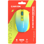 0878ec4201225ab9f5143a53fb68a0e4 CANYON mouse MW-44 Wireless Charge Yellow