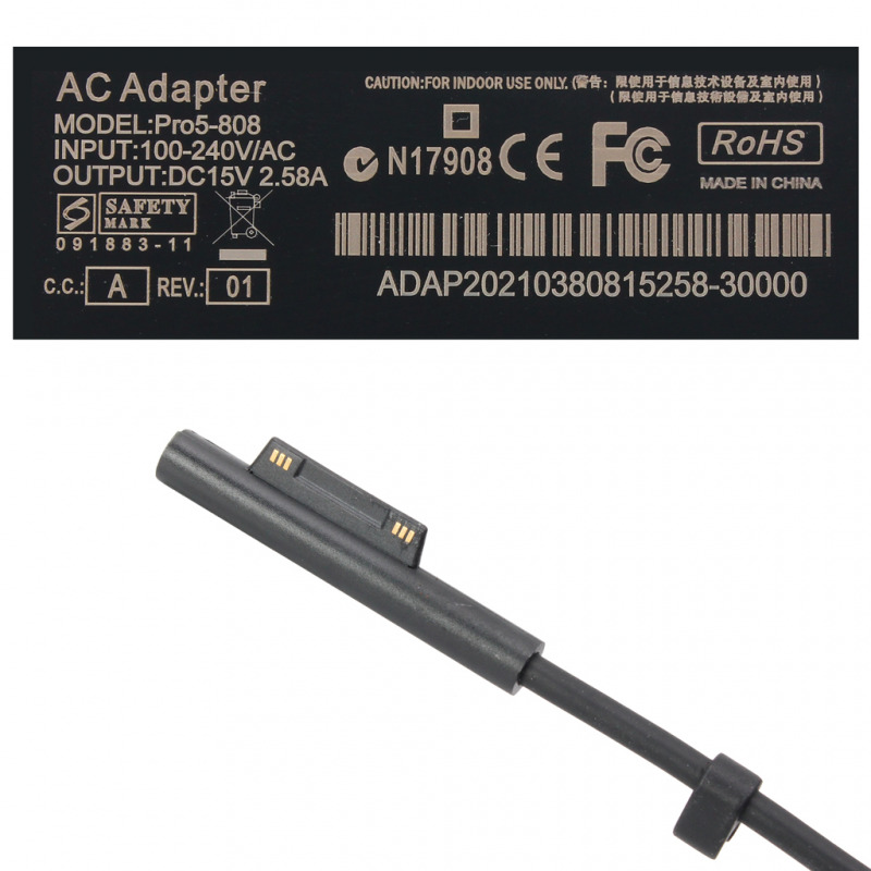 497e45445de68268b754d29fe1323238 Punjac za laptop Microsoft 5.2V 2.5A Surface 3