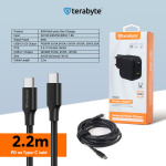 9254e314e157a868aa93ab951d332672 Punjac univerzalni Terabyte TR65W, GaN, PPS, PD 3.0, QC 3.0, 65W sa PD Type c kablom crni CE