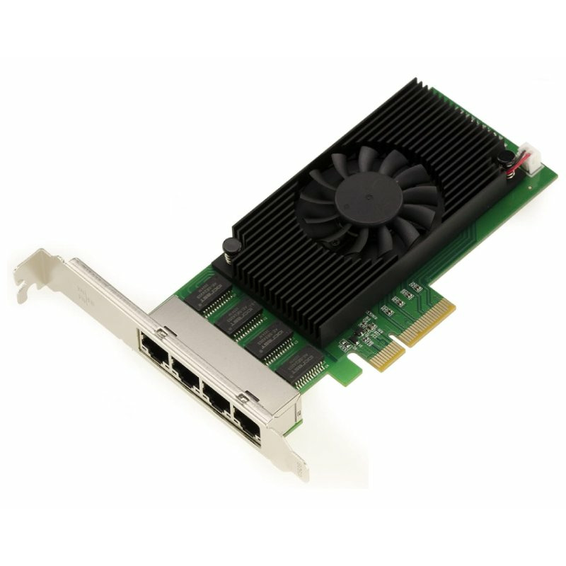 25d7f6bb2bfae0e83db8a8d5fba12aba E-GREEN PCI-Express kontroler 4-port 2.5 Gigabit Ethernet (Intel I225)