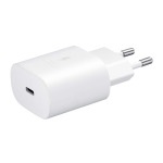 0718624a3fb35d3a6153525418ffb942 Samsung kucni punjac PD 3A 25W Type C bez kabla beli BULK (EP-TA800NWE)