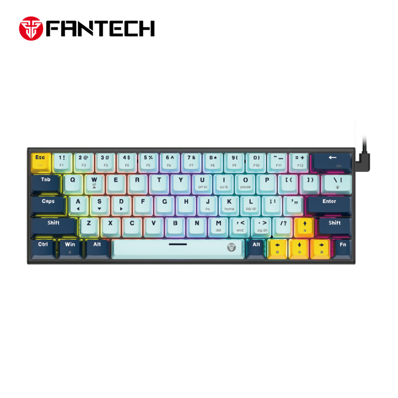 11c77404a0046bf1fbce9670fc867655 Tastatura Mehanicka Gaming Fantech MK876 RGB Atom TKL siva (Blue switch)