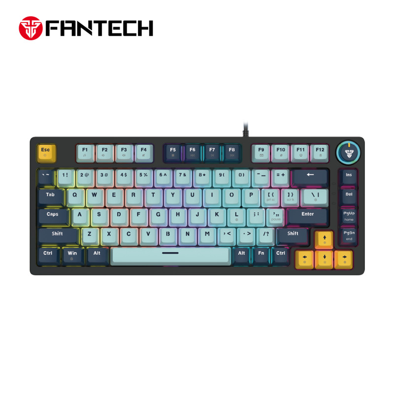 27df62ed528f897c107dcd32d4a8af4e Tastatura Mehanicka Gaming Fantech MK876 RGB Atom TKL siva (Blue switch)
