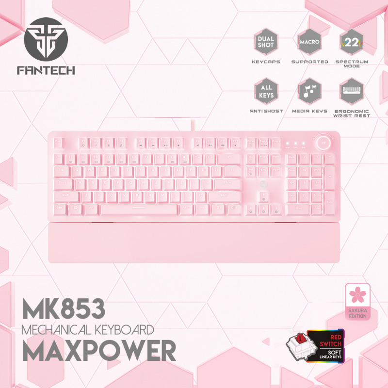 5103dc50b1a6c979fba50b6add51cb92 Tastatura Mehanicka Gaming Fantech MK856 RGB Maxfit 87 (Red switch) Mint Edition