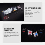 75b05e9617b8a9f6b91e69f06c4485af Tastatura Mehanicka Gaming Fantech MK890 RGB Atom MK96 SkyBlue (Red switch)