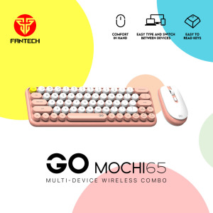 7c53239d72eae11e36c15b3ff011a0e6 Combo mis tastatura wireless Fantech WK-896 GO Mochi65 sivi