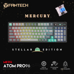 b5f95751971924fe1192c777aa0fd273 Tastatura Mehanicka Gaming Fantech MK914 RGB Atom PRO96 Wireless Mercury (blue switch)
