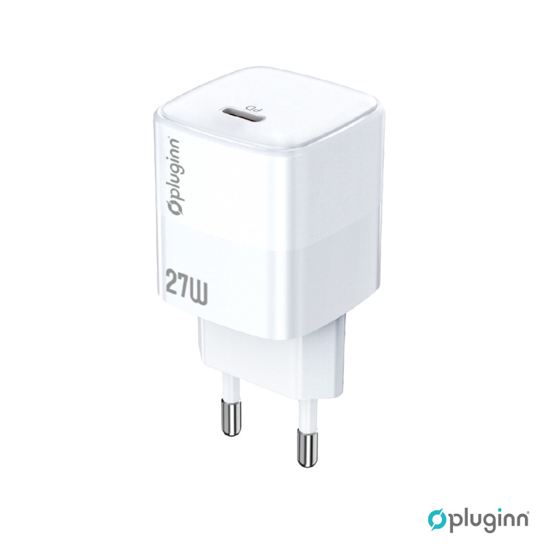 8485bba9f21793663444b1cac793f7ec Kucni punjac Pluginn PI-D73, QC3.0 PD3.0, PPS, USB-PD 18W+20W, 38W (total) sa PD Type C kablom beli CE