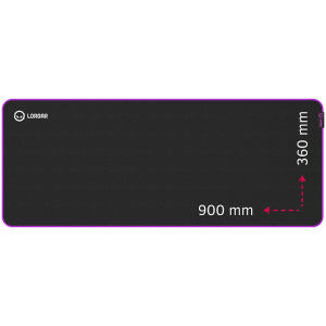 67b17845aa8b51f11dc1aaf925118a0d Lorgar Main 313, Gaming mouse pad, High-speed surface, Purple anti-slip rubber base,