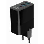 0a8e492468a939b0415284b7ba1f9d50 TA-UC-PDQC30LCD-BK-02 Gembird GaN USB brzi punjac, 30W 3-port (2xUSB-A+ USB-C), LCD, black