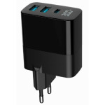 156e3880b242ff8fb25df56b6c03182a TA-UC-PDQC30LCD-BK-02 Gembird GaN USB brzi punjac, 30W 3-port (2xUSB-A+ USB-C), LCD, black