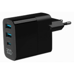 bb24c00a9b81cec48d414b0f40c10657 TA-UC-PDQC30LCD-BK-02 Gembird GaN USB brzi punjac, 30W 3-port (2xUSB-A+ USB-C), LCD, black