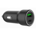 d0b42d5d4e7fec1ab2d46c2104837636 TA-UC-A2PDQC20-CAR-01 Gembird 2-port USB car fast charger, Type-C PD, 20 W, black