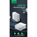 c4eae5b23064d4fbf3ad388c3f80d469 Kucni punjac LDNIO A2620C PD+QC3.0 65W sa Type C na Type C kablom