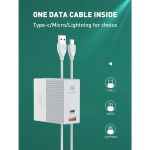 c866949a0bf2f26f171f46e121161401 Kucni punjac LDNIO A2620C PD+QC3.0 65W sa Type C na Type C kablom