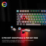 6ba6f5b54ac98b1ecd8ec6f54a6738b1 Tastatura Mehanicka Gaming Fantech MK914 RGB Atom PRO96 Wireless Saturn (red switch)