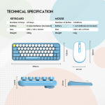 f115aeac8998e90f5b7b46cc835756e4 Combo mis tastatura wireless Fantech WK-896 GO Mochi65 sivi