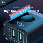 22714abb57d6f2b26382310d0e523f9d Kucni punjac KONFULON JK72, 2xUSB, 2.4A,12W, sa micro USB kablom beli