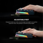 4d71d137e90f4028704fcbcba2bee35c Tastatura Mehanicka Gaming Fantech MK912 RGB Atom PRO63 Wireless Saturn (red switch)
