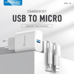 63da23e84fc0145eafab3999775cfbdd Kucni punjac KONFULON C87, 3A, 15W, sa micro USB kablom white