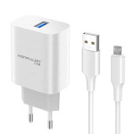 6ab5c99ccc3a535ba4ee63cf6b16fae6 Kucni punjac KONFULON C87, 3A, 15W, sa micro USB kablom white
