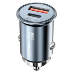 ad128c129a9eb97c1e4af2da20e75137 Auto punjac KONFULON C80Q, 3.6A, QC3.0 22.5W, PD 30W sivi