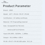 f556ca7eda7af7642ccff7f3dfd38f32 Kucni punjac KONFULON JK77 2.4A sa micro USB kablom beli 1m