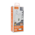 201a0019f0a24f9a0cb1a1e72ee83045 Kucni punjac LDNIO A201 2xUSB 2.4A Type C beli