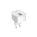 75dec1a3490acd4c2e197026c0ce70fa Kucni punjac LDNIO A201 2xUSB 2.4A Type C beli