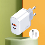 1ff7ccce7e91f0ca6584c49eae1e7d24 Kucni punjac LDNIO A2526C PD, QC4+, QC3.0, PPS 45W Type C na Lightning