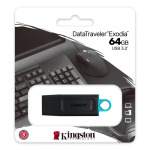 b85137a231f9786aead8e0839cca0be6 Kingston Data Traveler Exodia Onyx DTX USB flash memorija 64GB 3.2 crna