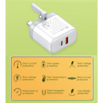 ffb42a6e3d3bb84e71e942e4c53d1fd1 Kucni punjac LDNIO A2526C PD, QC4+, QC3.0, PPS 45W Type C na Lightning