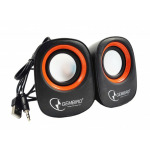 c30df05f4446437c30b8e3e1e673fa79 SPK-107 ** Gembird Stereo zvucnici Orange/Black, 2 x 3W RMS USB pwr, 3.5mm kutija sa prozorom (379)