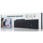 3d6bc8379b81b2389c9d003bab89734d KB-UM-104 Gembird Multimedijalna tastatura US layout black USB