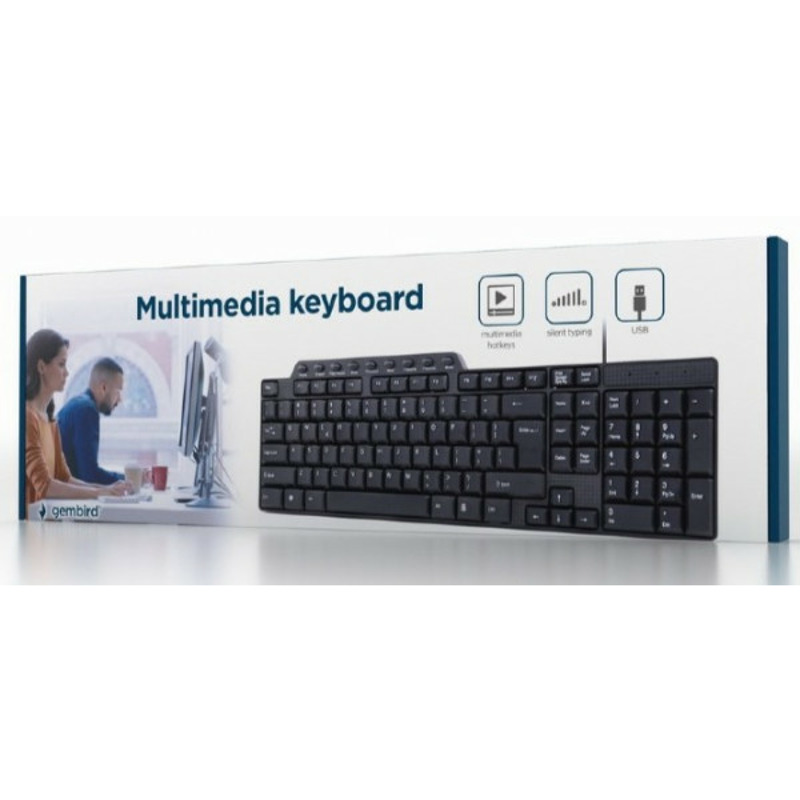 3d6bc8379b81b2389c9d003bab89734d KB-UM-104 Gembird Multimedijalna tastatura US layout black USB