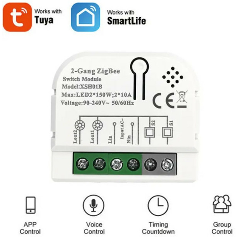fe831cdb50c744ebb0f91b5c5c804dd8 SMART-2GANGTuya Wifi DIY Self-locking daljinski upravljac Smart Switch relejni modul DC 5V/7-32V AC