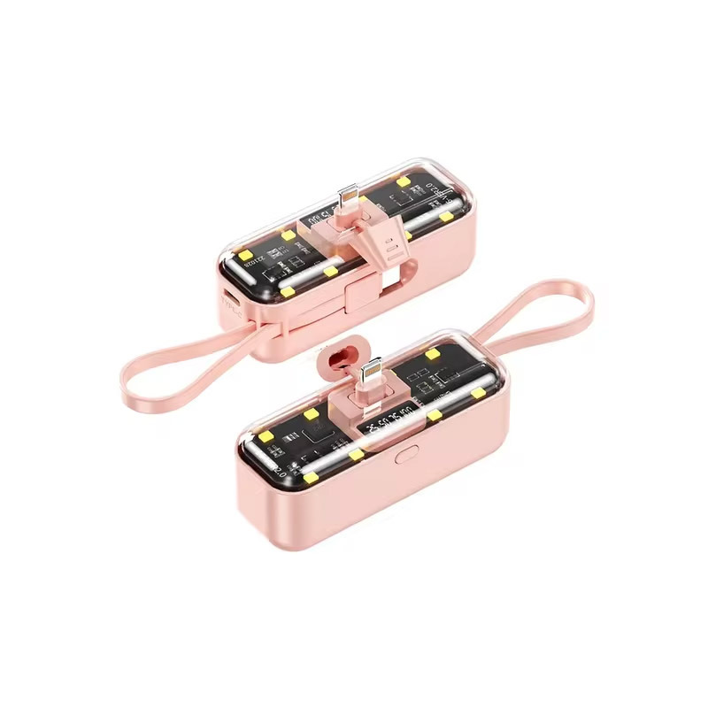 04d48682e99c71a0b039059781e59ed3 Back up baterija privezak Oxpower 5000mAh Type C roze