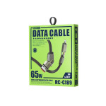 18fc7b44f79dd3abe2fef824c1d496f6 Data kabl REMAX RC-C189 PD 65W, QC 3.0 USB Lightning 27W, 2u1 crni 1m