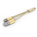 2031c18c2e743b500b7aec9156df1d81 Data kabl LDNIO LC89 sa priveskom za iPhone lightning/micro USB zlatni