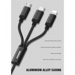2230aeaf7439c98aa7d7f2fcd734cc03 Data kabl REMAX Gition RC-131 3u1 za iPhone Lightning/Micro USB/Type C crni 1m