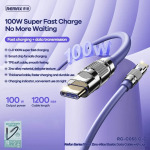 23305f5bd44650802123b6b5bb0416e4 Data kabl REMAX Wefon 100W Zinc-Alloy RC-C055 Type C na Type C sivi