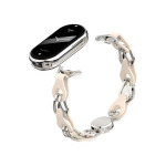 2489650614f724e6ceeeb9d1d2922110 Narukvica za smart watch Xiaomi Mi Band M8/M9 metalna krem