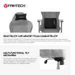 28f4c347bd0e1a32f6d33a65bab336e5 Stolica Gaming Fantech Ledare GC-192 crna