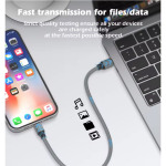 2a6b5bd8af37c6e2263423588d90ffcb Data kabl LDNIO LC441I 30w, Type C na iPhone lightning sivi 1m