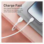 3098b198596ed17523c108d7a28111b9 Data kabl LDNIO LS841 25W Fast iPhone lightning beli 1m