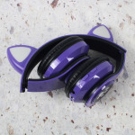 3349cfc77bebe1d8a5959f283910e512 Bluetooth slusalice Cat Ear ljubicaste