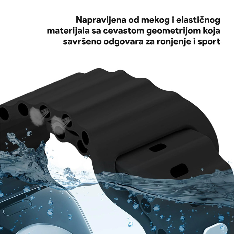 3e71c0da0cdd022b6a8d22fbb2fd4d5a Narukvica protect za smart watch Samsung 4, 5 22mm crna